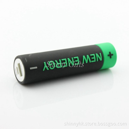 Battery Shape PVC Materials Power Bank Portable Power Bank